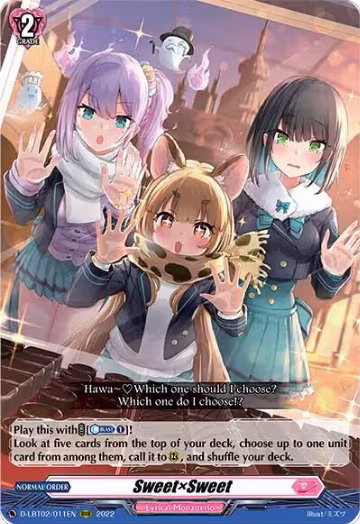 SweetxSweet (D-LBT02/011EN), D-LBT02: Lyrical Monasterio ~It's a New School Term!~ — Vanguard card price