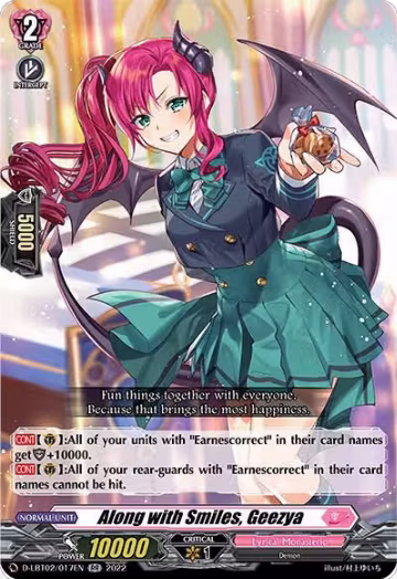 Along with Smiles, Geezya (D-LBT02/017EN), D-LBT02: Lyrical Monasterio ~It's a New School Term!~ — Vanguard card price