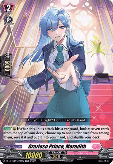 Grazioso Prince, Meredith (D-LBT02/019EN), D-LBT02: Lyrical Monasterio ~It's a New School Term!~ — Vanguard card price