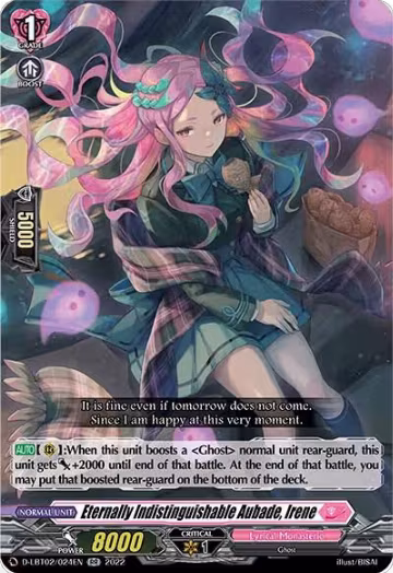 Eternally Indistinguishable Aubade, Irene (D-LBT02/024EN), D-LBT02: Lyrical Monasterio ~It's a New School Term!~ — Vanguard card price