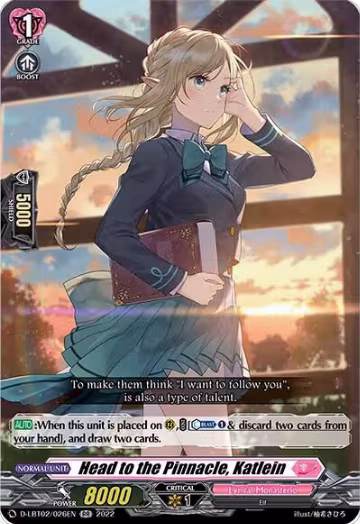Head to the Pinnacle, Katlein (D-LBT02/026EN), D-LBT02: Lyrical Monasterio ~It's a New School Term!~ — Vanguard card price