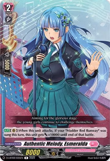 Authentic Melody, Esmeralda (D-LBT02/035EN), D-LBT02: Lyrical Monasterio ~It's a New School Term!~ — Vanguard card price