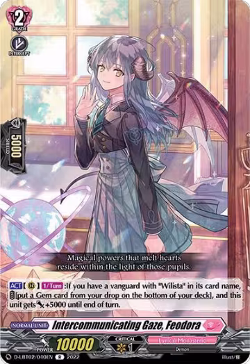 Intercommunicating Gaze, Feodora (D-LBT02/040EN), D-LBT02: Lyrical Monasterio ~It's a New School Term!~ — Vanguard card price