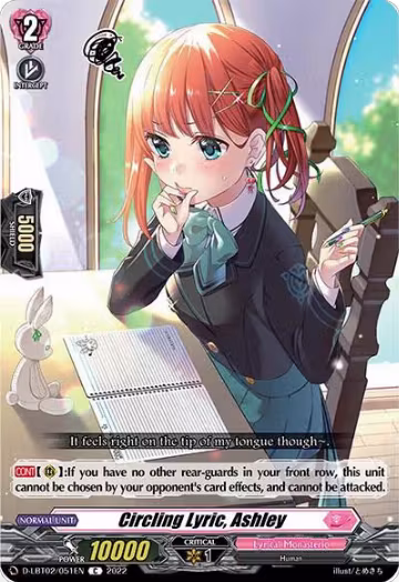 Circling Lyric, Ashley (D-LBT02/051EN), D-LBT02: Lyrical Monasterio ~It's a New School Term!~ — Vanguard card price