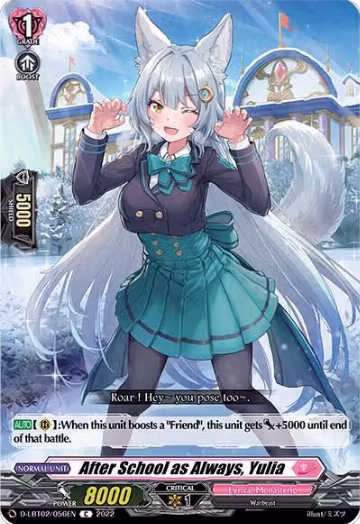 After School as Always, Yulia (D-LBT02/056EN), D-LBT02: Lyrical Monasterio ~It's a New School Term!~ — Vanguard card price