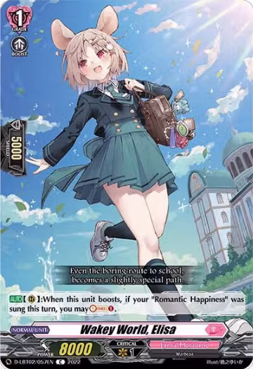 Wakey World, Elisa (D-LBT02/057EN), D-LBT02: Lyrical Monasterio ~It's a New School Term!~ — Vanguard card price