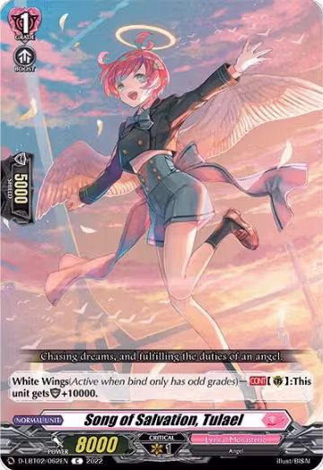 Song of Salvation, Tulael (D-LBT02/062EN), D-LBT02: Lyrical Monasterio ~It's a New School Term!~ — Vanguard card price