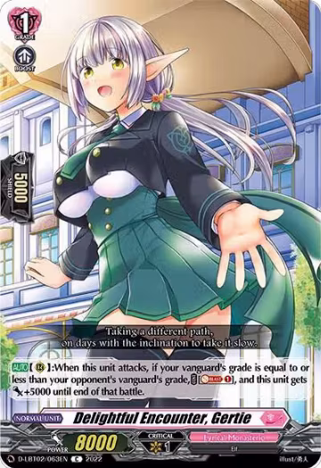 Delightful Encounter, Gertie (D-LBT02/063EN), D-LBT02: Lyrical Monasterio ~It's a New School Term!~ — Vanguard card price
