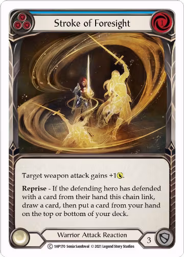 Stroke of Foresight (Blue) (1HP170), History Pack Vol.1 — Flesh & Blood card price