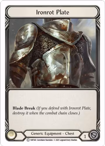 Ironrot Plate (1HP343), History Pack Vol.1 — Flesh & Blood card price