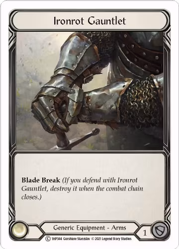 Ironrot Gauntlet (1HP344), History Pack Vol.1 — Flesh & Blood card price