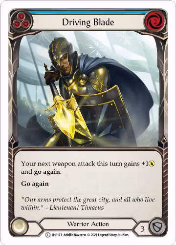 Driving Blade (Blue) (1HP173), History Pack Vol.1 — Flesh & Blood card price
