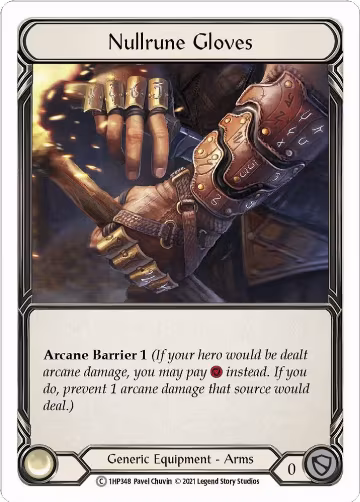 Nullrune Gloves (1HP348), History Pack Vol.1 — Flesh & Blood card price