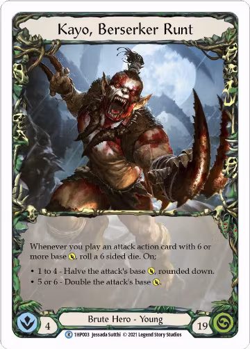 Kayo, Berserker Runt (1HP003), History Pack Vol.1 — Flesh & Blood card price