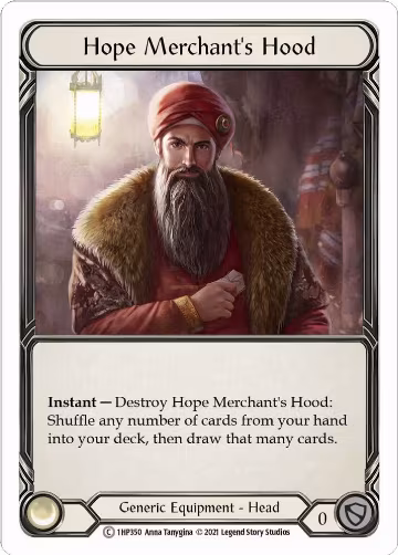 Hope Merchant's Hood (1HP350), History Pack Vol.1 — Flesh & Blood card price