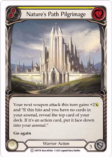 Nature's Path Pilgrimage (Yellow) (1HP178), History Pack Vol.1 — Flesh & Blood card price