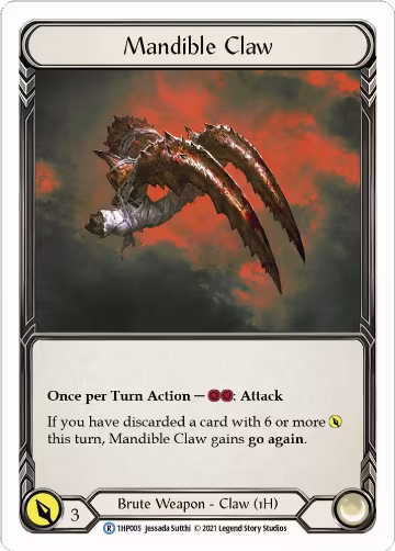 Mandible Claw (1HP005) (1HP005), History Pack Vol.1 — Flesh & Blood card price