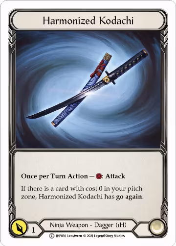 Harmonized Kodachi (1HP091) (1HP091), History Pack Vol.1 — Flesh & Blood card price