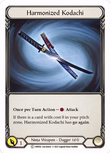 Harmonized Kodachi (1HP092) (1HP092), History Pack Vol.1 — Flesh & Blood card price