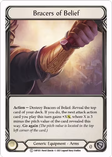 Bracers of Belief (1HP355), History Pack Vol.1 — Flesh & Blood card price