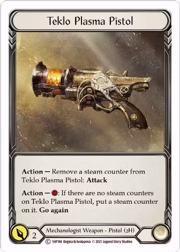 Teklo Plasma Pistol (1HP184), History Pack Vol.1 — Flesh & Blood card price