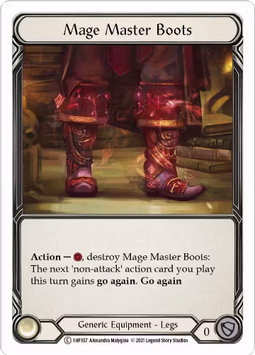 Mage Master Boots (1HP357), History Pack Vol.1 — Flesh & Blood card price