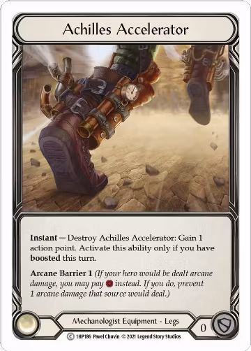 Achilles Accelerator (1HP186), History Pack Vol.1 — Flesh & Blood card price