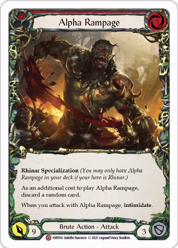 Alpha Rampage (1HP010), History Pack Vol.1 — Flesh & Blood card price