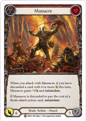 Massacre (1HP012), History Pack Vol.1 — Flesh & Blood card price