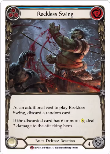 Reckless Swing (1HP013), History Pack Vol.1 — Flesh & Blood card price
