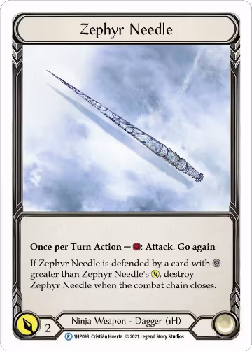Zephyr Needle (1HP093) (1HP093), History Pack Vol.1 — Flesh & Blood card price