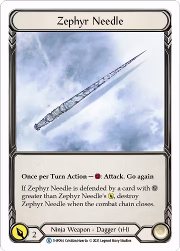 Zephyr Needle (1HP094) (1HP094), History Pack Vol.1 — Flesh & Blood card price