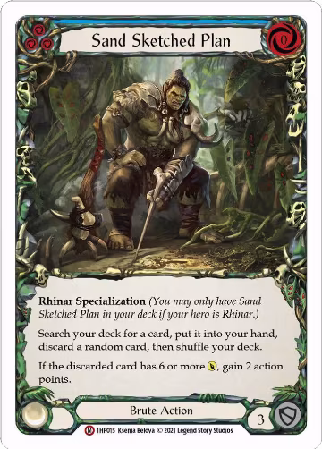 Sand Sketched Plan (1HP015), History Pack Vol.1 — Flesh & Blood card price