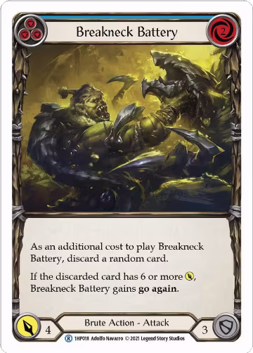 Breakneck Battery (Blue) (1HP018), History Pack Vol.1 — Flesh & Blood card price