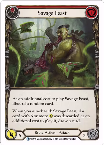 Savage Feast (Red) (1HP019), History Pack Vol.1 — Flesh & Blood card price