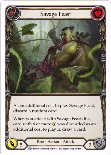 Savage Feast (Yellow) (1HP020), History Pack Vol.1 — Flesh & Blood card price