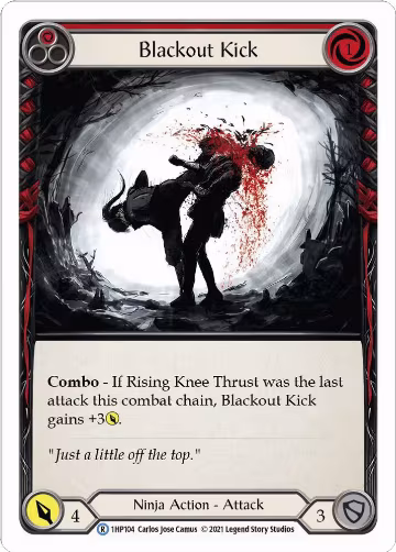 Blackout Kick (Red) (1HP104), History Pack Vol.1 — Flesh & Blood card price