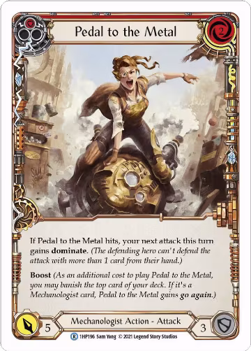 Pedal to the Metal (Red) (1HP196), History Pack Vol.1 — Flesh & Blood card price