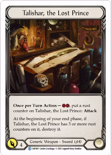 Talishar, the Lost Prince (1HP367), History Pack Vol.1 — Flesh & Blood card price