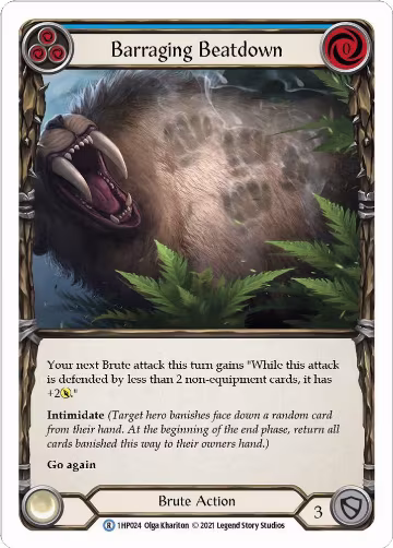 Barraging Beatdown (Blue) (1HP024), History Pack Vol.1 — Flesh & Blood card price