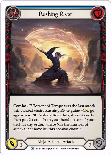 Rushing River (Blue) (1HP112), History Pack Vol.1 — Flesh & Blood card price