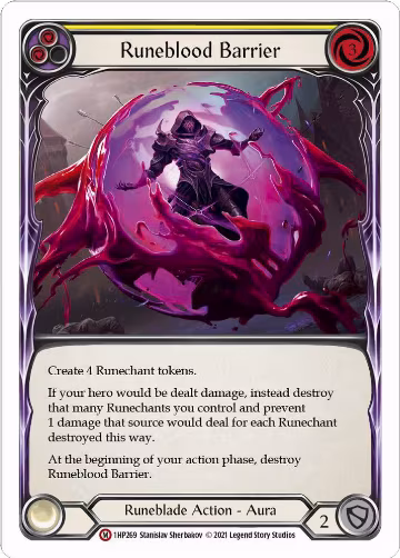 Runeblood Barrier (1HP269), History Pack Vol.1 — Flesh & Blood card price