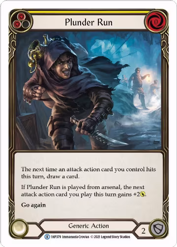 Plunder Run (Yellow) (1HP379), History Pack Vol.1 — Flesh & Blood card price