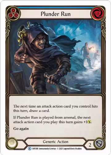 Plunder Run (Blue) (1HP380), History Pack Vol.1 — Flesh & Blood card price