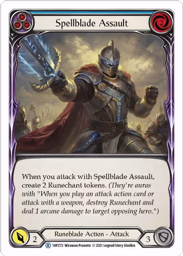 Spellblade Assault (Blue) (1HP272), History Pack Vol.1 — Flesh & Blood card price