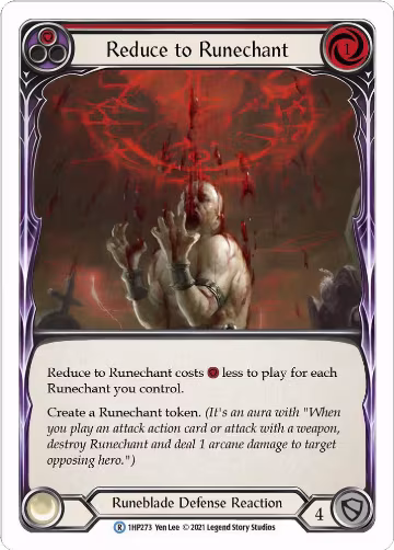 Reduce to Runechant (Red) (1HP273), History Pack Vol.1 — Flesh & Blood card price