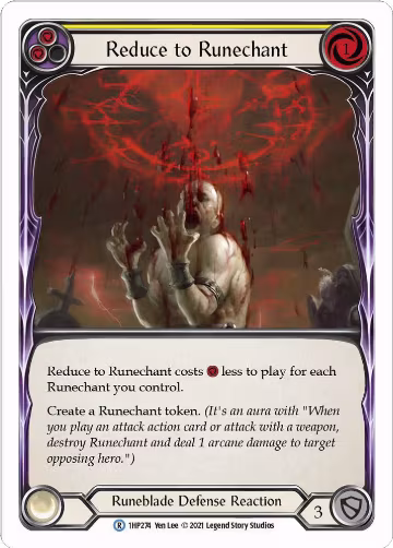 Reduce to Runechant (Yellow) (1HP274), History Pack Vol.1 — Flesh & Blood card price