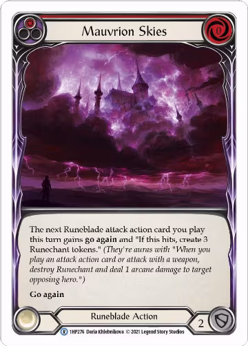Mauvrion Skies (Red) (1HP276), History Pack Vol.1 — Flesh & Blood card price