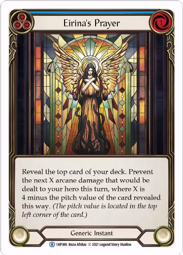 Eirina's Prayer (Blue) (1HP386), History Pack Vol.1 — Flesh & Blood card price