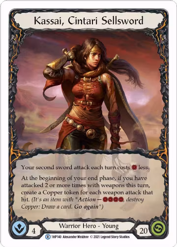 Kassai, Cintari Sellsword (1HP140), History Pack Vol.1 — Flesh & Blood card price